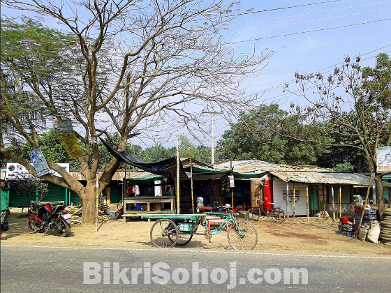 জমি বিক্রিয় খড়ী  বাইপাস  আসরাফের মোড় হাইওয়ে রাস্তা